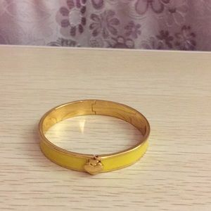 Kate Spade Yellow color enamel gold plated bracelet